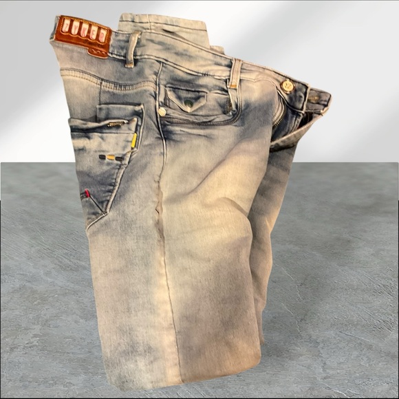 ZYKER Mens Faded Look Jeans - Picture 5 of 12